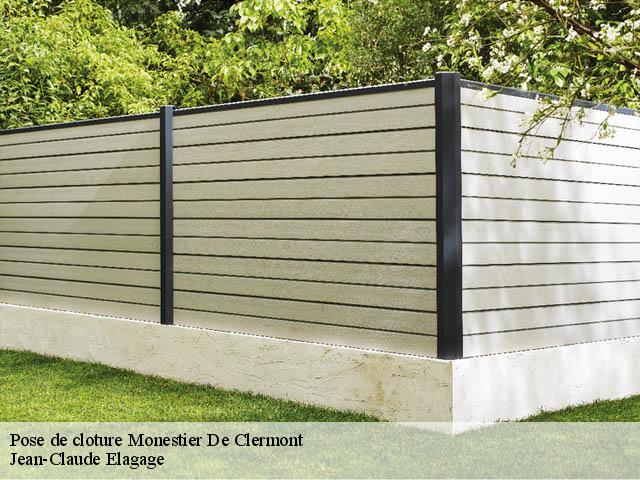 Pose de cloture  monestier-de-clermont-38650 Jean-Claude Elagage