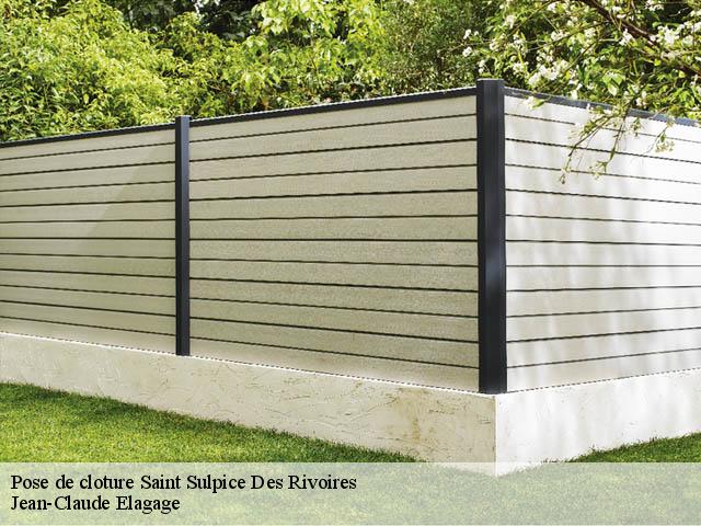 Pose de cloture saint-sulpice-des-rivoires-38620 Jean-Claude Elagage